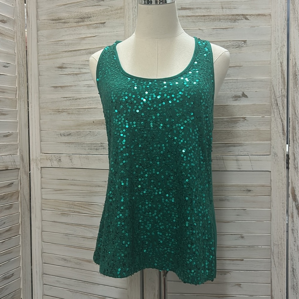 Dots Sequined Racer Back Top - Picture 5 of 5
